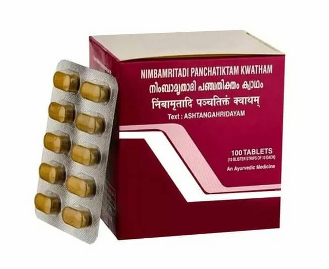Нимбамритади Панчатиктам Кватхам (Nimbamritadi Panchatiktam Kwatham Kottakkal) 100 таблеток