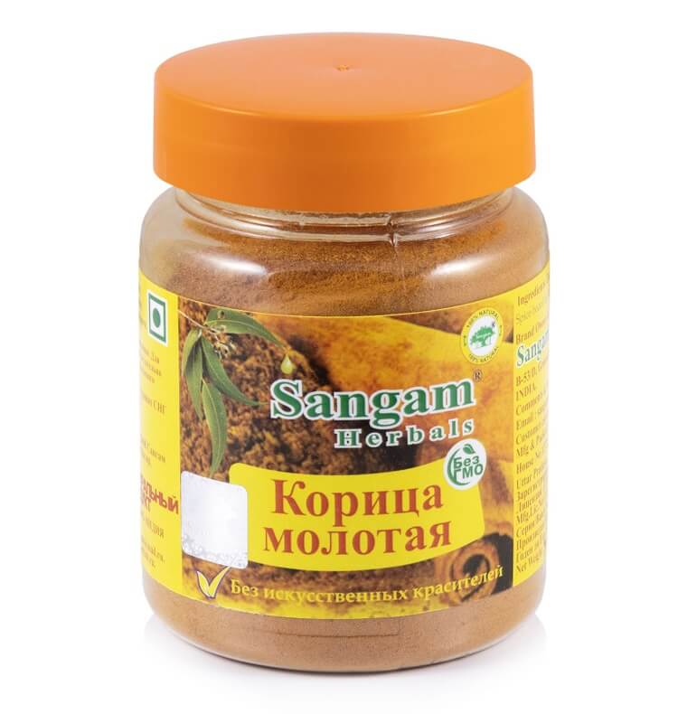 Корица молотая Сангам, Sangam Herbals, 70 гр