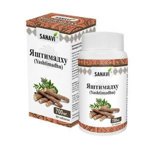 Яштимадху Санави (Yashtimadhu Sanavi) 60 таблеток