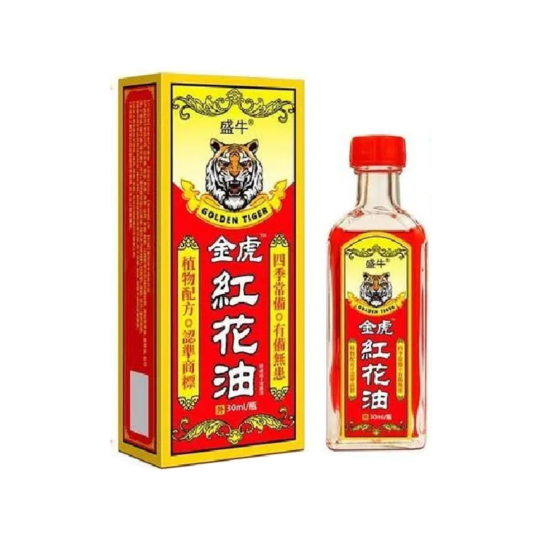 Каменное масло болеутоляющее Хун Хуа Ю (Hong Hua You Golden Tiger) 30 мл