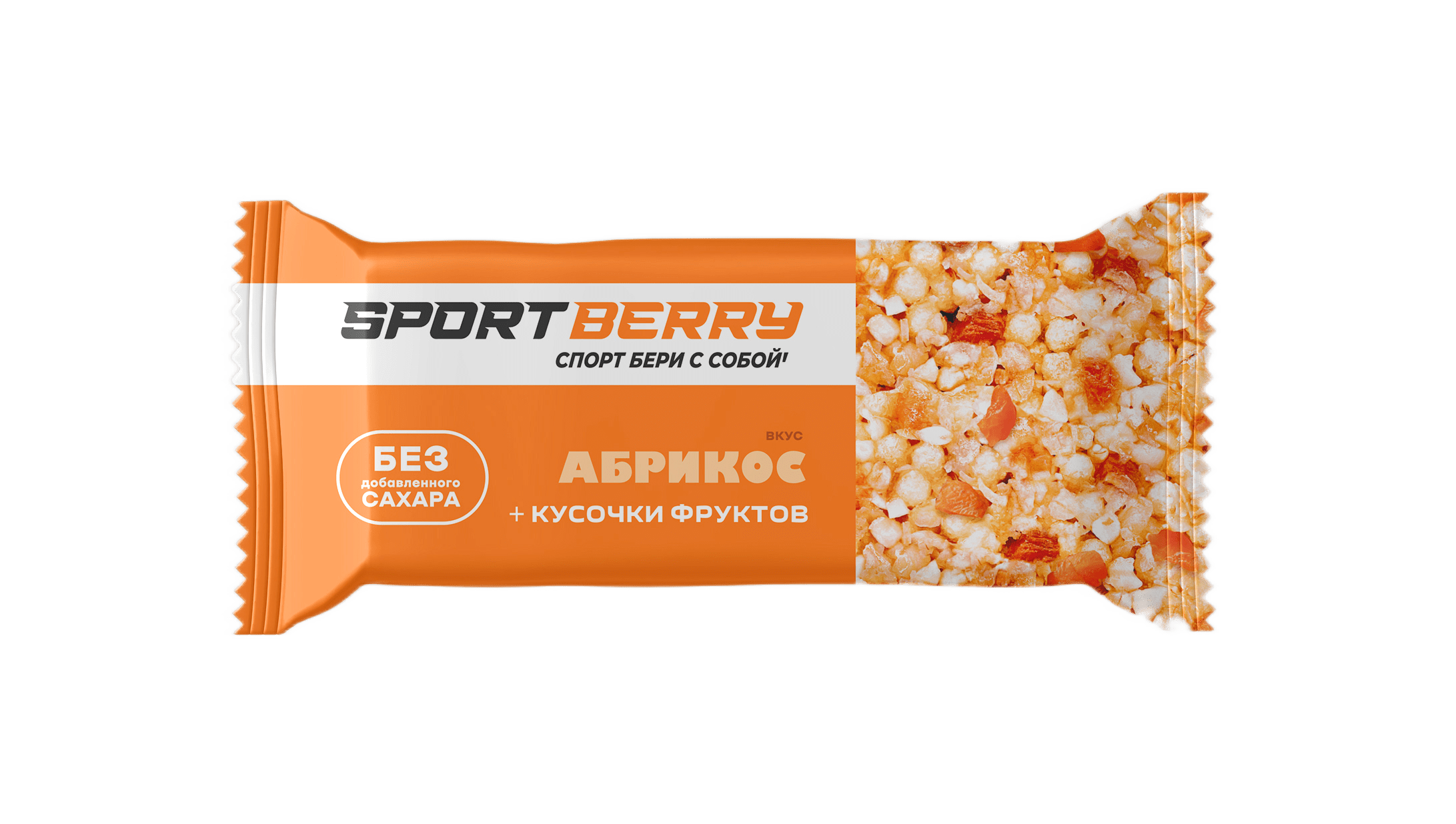 Батончик злаковый Абрикосовый, Sportberry, 35 гр