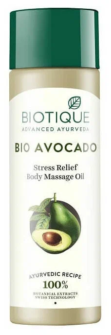 Массажное масло для тела с Авокадо, Bio Avocado Body Massage Oil, Biotique, 210 мл