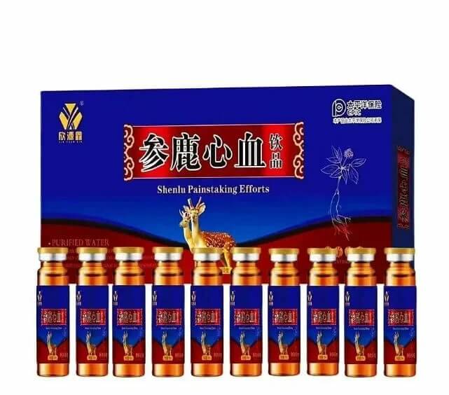 Китайский эликсир Женьшень (Shenlu Painstaking Efforts) 10 флаконов по 10 мл