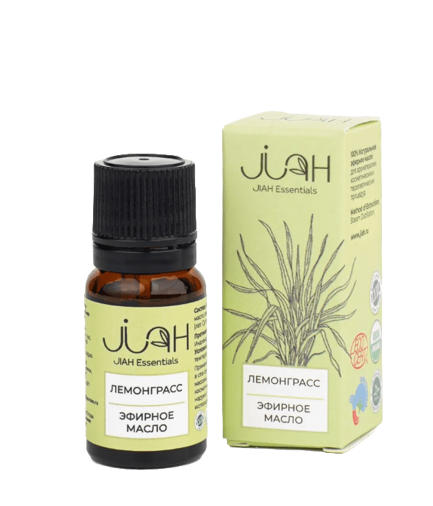 Эфирное масло Лемонграсс (Lemongrass Essential Oil JIAH Essentials) 10 мл