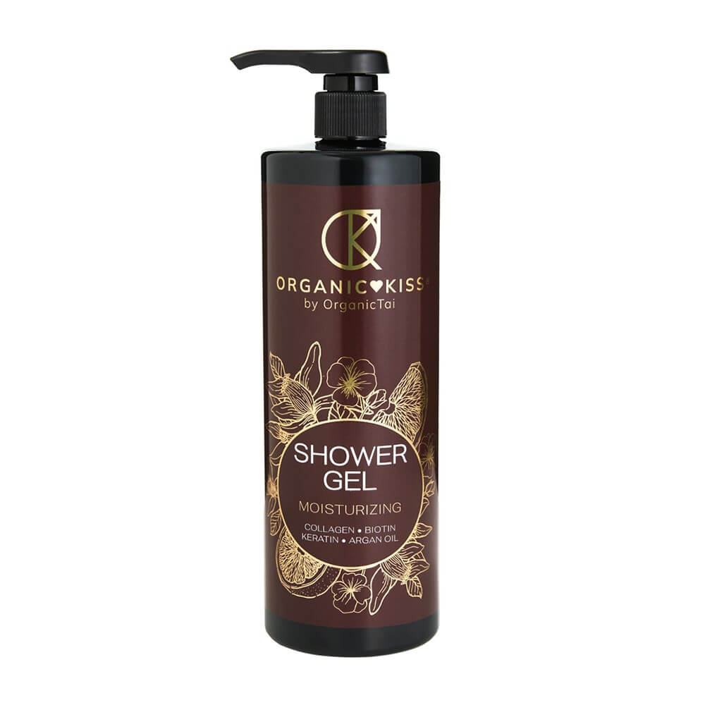Гель для душа Collagen, Biotin, Keratin, Argan Oil Organic Kiss, 250 мл
