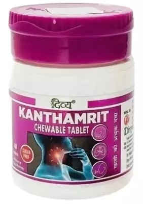 Кантамрит при боли в горле и простуде (Kanthamrit Divya/Patanjali) 40 таблеток