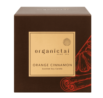 Ароматическая соевая свеча «АПЕЛЬСИН — КОРИЦА», Organic Tai, 180 мл