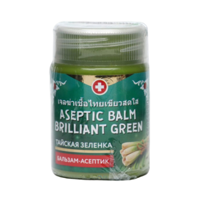 Тайская зеленка с экстрактом лемонграсса (Aseptic Balm Brilliant Green), Binturong, 50 г