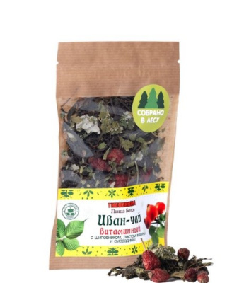 Иван-чай «Витаминный» (с шиповником, лист малины и смородины), 30 гр