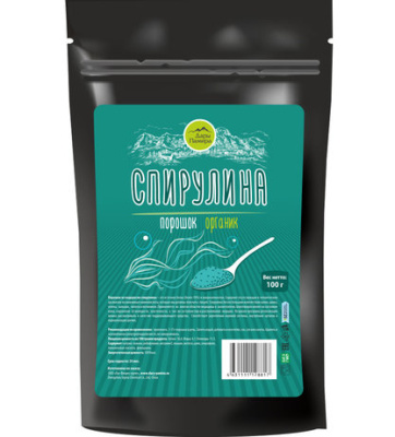 Спирулина органическая, ТМ Дары Памира, 100 гр