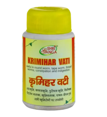Кримихар Вати Шри Ганга Krimihar vati Shri Ganga 50 гр — от паразитов, глистов