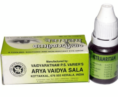 Капли для глаз Нетрамритам Коттаккал, Netramritam Eye Drops Kottakkal, 10 мл