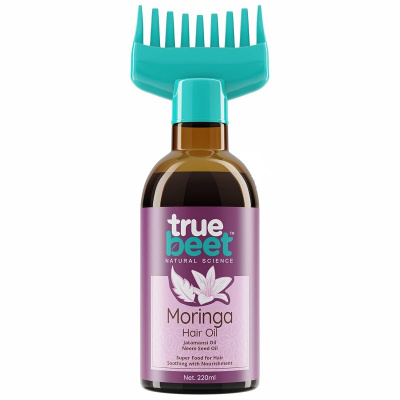 Масло для волос Моринги, с маслом семян Джатаманси и Нима, Truebeet, 200 мл