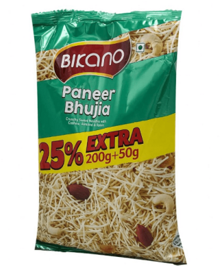 Хрустящая сладкая лапша, Paneer Bhujia, Bikano, 250 г