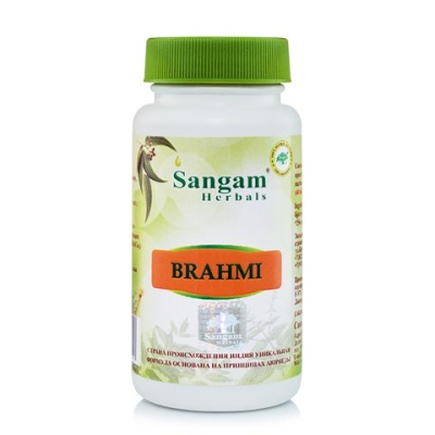 Брахми, брами Сангам Хербалс (Brahmi Sangam Herbals) 60 таблеток, 650 мг