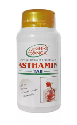 Астамин, Шри Ганга (Asthamin, Shri Ganga), 100таб — лечение бронхов, легких
