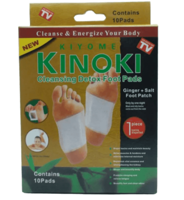 Пластырь детокс для стоп Kinoki с имбирем, 10 шт