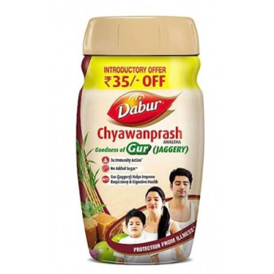 Чаванпраш Дабур Гур Джаггери Авалеха (Chyawanprash Dabur Awaleha Goodness of Gur Jaggery) 900 гр