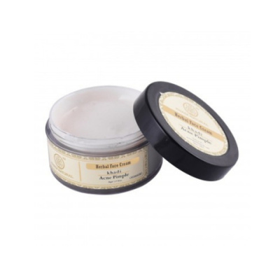 Крем для лица против акне и черных точек с маслом Ши Khadi, 50 гр