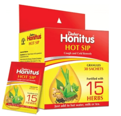Хонитус - противопростудный напиток, Honitus HOT SIP, Dabur, 1 шт