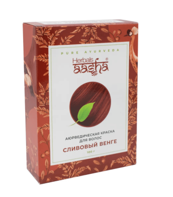 Краска для волос Сливовый венге, Aasha Herbals, 100 г