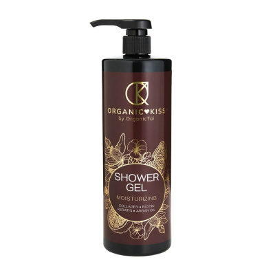 Гель для душа Collagen, Biotin, Keratin, Argan Oil Organic Kiss, 250 мл