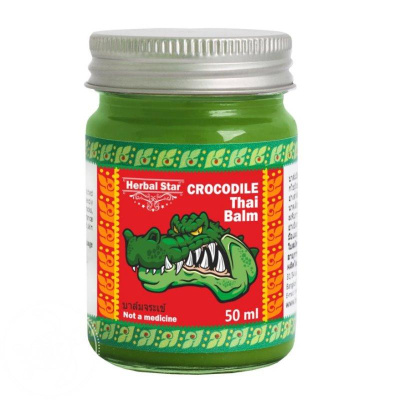 Крокодиловый бальзам Crocodile Thai Balm, Herbal Star, 50 мл