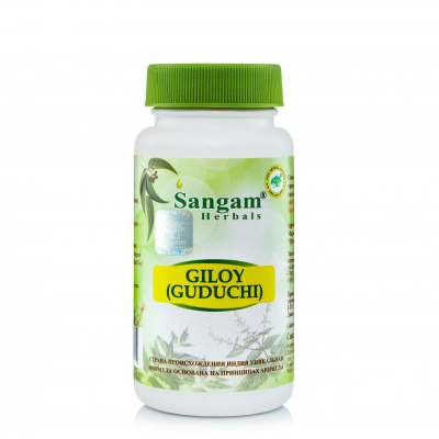 Гилой (гудучи) Giloy (Guduchi) Sangam Herbals, 60 таб - иммуномодулятор