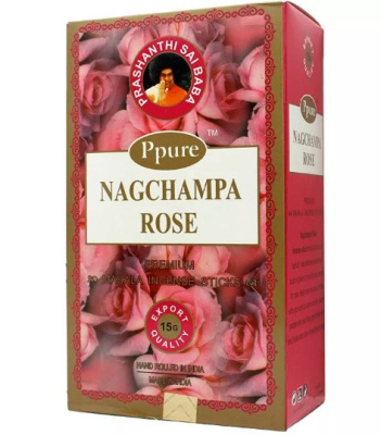 Благовоние-масала Роза, Nag Champa Rose, Ppure, 15 гр