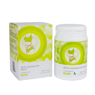 G.Mellonella «SLIM» (Галерия мелонелла «СЛИМ») — для снижения веса, Жива, 60 гранул