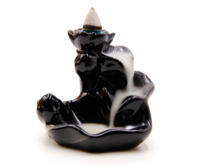 Подставка STB-09 под стелющиеся благовония Горный Лотос-2, Керамика, 8 см