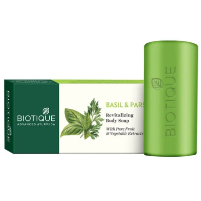 Мыло для тела с Базиликом и Петрушкой Biotique, 150 гр