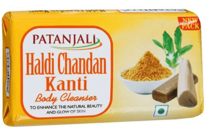 Аюрведическое мыло Куркума и Сандал, Soap Haldi Chandan, Patanjali, 75 г