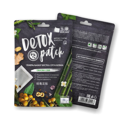 Косметический пластырь для стоп Detox Patch, Юкан, 1 шт