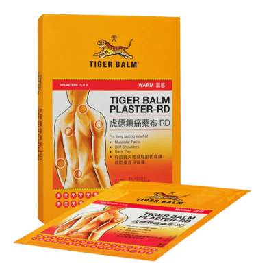 Согревающий тигровый пластырь, Plaster Tiger Balm Warm, 2 шт.