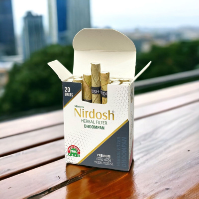 Нирдош Премиум ингалятор с фильтром Nirdosh Premium Dhoompan, 20 шт в пачке 