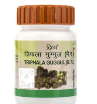 Трифала Гуггул Дивья, Triphala Guggul Divya, 80 таб