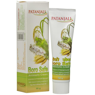 Крем антисептический Боро сейф (Boro Safe Antiseptic Cream), Patanjali, 50 гр