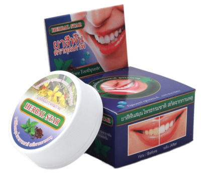 Зубная паста Гвоздика Мангостин, круглая, Herbal Star, 30 гр