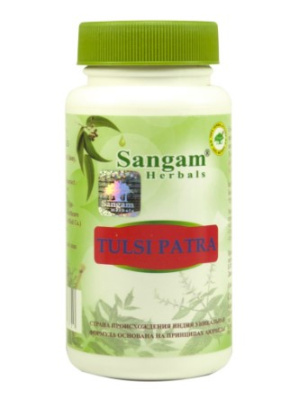 Тулси (Туласи) лист таблетки, Tulsi patra Sangam Herbals, 60 таб