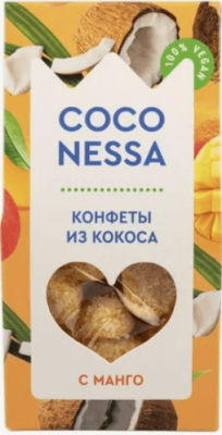 Кокосовые конфеты Манго, Coco nessa, 90 г