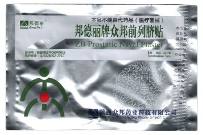 Пластырь от простатита ZB Prostatic Navel Plasters, Bang De Li, 1шт