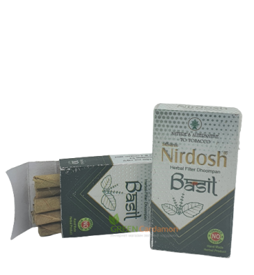 Безникотиновые сигареты Нирдош с базиликом Nirdosh basil, фильтр, 10 шт