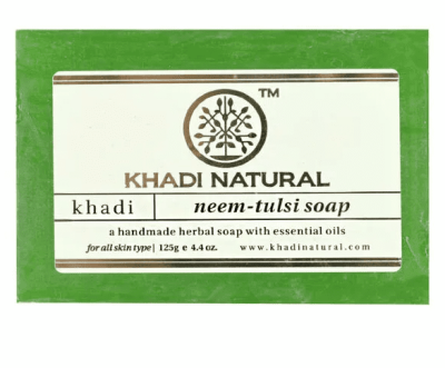Мыло Ним Тулси Кхади, Neem Tulsi Soap Khadi, 125 гр