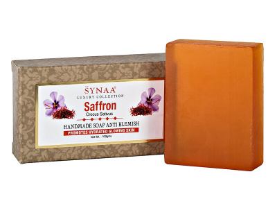 Мыло ручной работы Шафран Synaa,100 гр