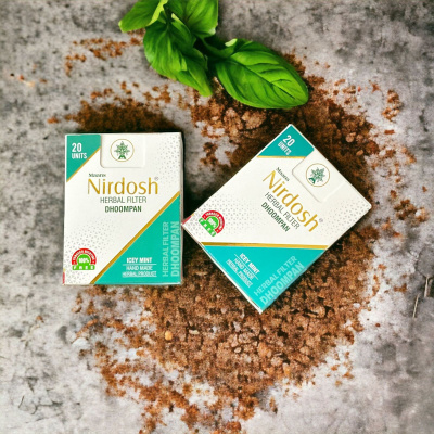 Нирдош ингалятор с фильтром «Мята» (Nirdosh Icey Mint Dhoompan), 20 шт