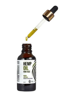 Масло для лица Конопля и черная орхидея, Hemp Oil For Face, 1753 Cosmetics, 30 мл