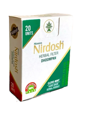 Нирдош «Гвоздика и Мята» ингаляторы с фильтром (Nirdosh Clove Mint), 20 шт