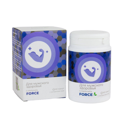 G.mellonella «FORCE» (Галлерия меллонелла «ФОРС») — для мужчин, Жива, 60 гранул