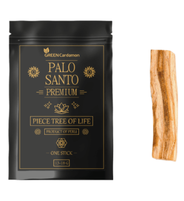 Палочка Пало Санто, Palo Santo Premium — Piece Tree of Life, Green Cardamon, 1 шт.  13-18 г